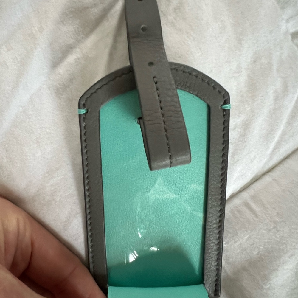 2 new in box Tiffany & Co Luggage Tags Full Grain Calf Leather - Picture 10 of 10